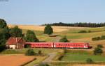 611 031-6 als RE 22300 (Neustadt(Schwarzw)-Rottweil) bei Unadingen 21.7.15