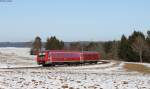 611 014-2 als IRE 3206 (Ulm Hbf-Neustadt(Schwarzw)) bei Bachheim 26.1.16