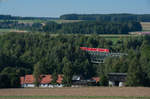 2x612 als RE3434 von Hof Hbf nach Nürnberg Hbf bei Thölau, 26.08.2016