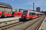 Treffen im Münchener Hauptbahnhof von 218 429-9 mit dem RE57410 nach Buchloe, 612 084-3  Markt Heimenkirch  als RE3486 nach Kempten(Allgäu) Hauptbahnhof und 2442 201-6 als RB59519 nach