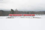 RE 5287 von Nürnberg Hbf nach Hof Hbf bei Waldershof, 04.01.2017