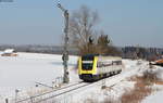 612 051-2 als RE 26382 (Neustadt(Schwarzw)-Villingen(Schwarzw)) bei Löffingen 25.2.18