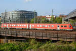 Der Triebzug 612 110 der DB regio im April 2014 in Dresden.