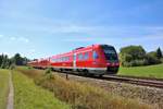 DB Regio 612 588 und 612 xxx am 29.08.18 bei Kempten 