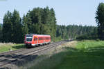 612 155 als RE 3694 von Regensburg Hbf nach Hof Hbf bei Pechbrunn, 23.08.2017