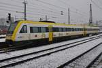 612 613-9 wartet am 5.1.2019 als IRE3204 nach Aalen Hauptbahnhof im Ulmer Hauptbahnhof auf Abfahrt.