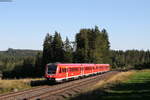 612 140 und 612 115-5 als RE 91789 (Nürnberg Hbf-Hof Hbf) bei Pechbrunn 4.9.19