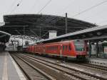 Der 612 511 und ein weiterer am 21.02.2009 in Erfurt Hbf.