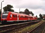 Triebwagen 612 603-1/612 103-2 und 612 110-3/612 610-6 mit RE 17008 Zgorzelec-Dresden Neustadt auf Bahnhof Zgorzelec am 22-7-2005.