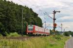 Am 16.07.2012 war 612 491 alleine fr den RE nach Sonneberg (Thr) Hbf zustndig.