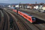 612 559 (95 80 0612 559-4 D-DB) + 665 (95 80 0612 665-9 D-DB) als RE3557 am 08.03.2013 in Schwandorf