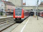 612 583 und zwei weitere Triebzüge standen am 23.Mai 2013 als RE nach Kempten(Allgäu) im Münchner Hbf.