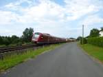 612 114 und 612 155 fahren hier als IRE Dresden Hbf - Nürnberg Hbf in Förbau am 26.07.2013.