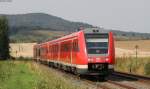 612 012-5 und 612 015-8 als RE 3611 (Hannover Hbf-Halle(Saale) Hbf) bei Heißum 4.9.14