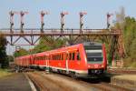 612 013-3/612 513-2 und 612 012-5/612 512-5 mit RE 3609 Hannover Hauptbahnhof-Halle (Saale) Hauptbahnhof auf Bahnhof Bad Harzburg am 3-10-2014.