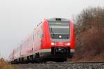 612 464 DB Regio bei Burgkunstadt am 04.12.2015.