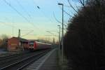 612 614 DB Regio in Michelau/ Oberfranken am 28.12.2015.