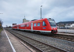 Nachschuss von 612 472 als RE 3756 (Nürnberg Hbf - Bayreuth Hbf - Neuenmarkt-Wirsberg - Lichtenfels), bei der Abfahrt in Burgkunstadt.