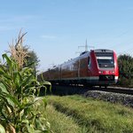 RE Augsburg - Oberstdorf kurz vor Bobingen, 09.09.2016