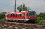 DB 626 982-2 kam mit einem Arbeitszug und setzt jetzt an das andere Ende um (NVR-Nummer 9580 0 626 982-2 D-DB, gesehen Wustermark-Priort 10.06.2010)