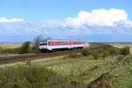 Er war mir natürlich auch ein Bild wert: Deutschlands absurdester Zug, der Sylt Shuttle plus.