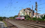 628 154 als RB 28156 Rotenburg(Wümme) - Verden/Aller am 15.09.2016 bei der Einfahrt in Verden/Aller