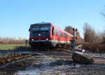 Nebenbahnidylle an der Erftbahn. 628 516 als RB 38 (Horrem - Bedburg) bei Bergheim.

Bergheim, 19. Januar 2017