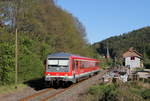 628 231-2 als RB 23618 (Seckach-Miltenberg) in Rippberg 10.5.17