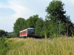 Der Ehemalig aus Haltern stammende 628 703 am 06.07.17 auf dem Weg nach Lindau Hbf, zwischen Wangen und Hergatz