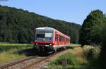 628 701-4 als RE 22332 (Ulm Hbf-Sigmaringen) bei Schmiechen 1.7.18