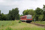 DB Regio 628 669 // Zwischen Bocholt und Wesel (genauer Aufnahmeort nicht mehr bekannt). // 16. Juni 2014