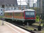 DB Dieseltriebwagenzug 628 537-3 am 20.05.2004 im Dortmunder Hauptbahnhof.