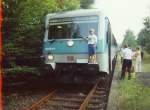 628 522 am 20.8.95 in Jgersburg, im Rahmen einer Sonderfahrt von Blieskastel und Jgersburg nach Lauterecken.