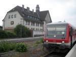 RB 20760 steht am 25.07.2010 im Bahnhof Remscheid-Lennep abfahrbereit Richtung Wuppertal Hbf