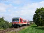 928 678 mit der RB 27158 nach Mhldorf (Obb) zwischen Heiligenstatt und Tling, 08.09.2010