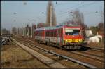 628 072-0 der Taunusbahn im Berliner S-Bahnergnzungsverkehr als NEB 93108 nach Gesundbrunnen (95 80 0628 072-0 D-HEB, gesehen Berlin Karow 21.02.2011)    