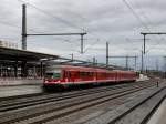 Der 628 630 und ein Weiterer am 04.12.2011 bei der Einfahrt in Mnchen Ost.