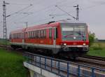 So jetzt ein Bild vom FlirtExpress 628 535 an der K33 Brcke bei Allerheiligen...am 10.5.2012