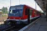 Hier 928 683 als eine RB12 (RB28768) von Berlin Lichtenberg nach Templin Stadt, dieser Triebzug stand am 26.5.2012 in Berlin Lichtenberg.