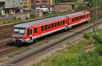 Am 03.08.2012 war 628 247 aus Crailsheim gekommen um in den Wrzburger Hbf einzufahren.