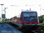 928 272-5 der Regionalbahn nach Hagen, bei der Ausfahrt aus Schwerte 2006