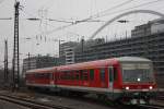 628 667 als RB 38 nach Neuss am 23.2.13 in Kln/Messe Deutz.