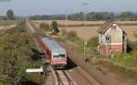 628 597-7 als RB 14280 (Braunschweig Hbf-Goslar) bei Schladen 3.10.13