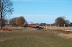 RB 14957 Uelzen - Braunschweig Hbf kurz hinter Wittingen am 24.03.2013 