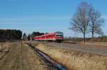 RB 14957 Uelzen - Braunschweig Hbf nochmals bei Warenholz am 24.03.2013