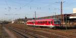 628 705 hat aus Niedaltdorf kommend Einfahrt in den Bahnhof von Dillingen/Saar.