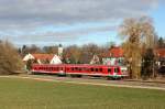 628 630 als S Bahn nach Dachau am 23.2.14 bei Bachern