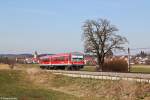 628 570 am 11.03.2014 bei Markt Indersdorf (Strecke Dachau ဓ Altomünster).