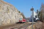 Ein Nachschuß auf den 628 563-9 auf seinem Weg nach Ulm Hbf wurde am 13.03.14 bei der Fa.