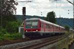 Durch Bad Salzig donnert der 628 439 mit dem 928 641 gen Hirzenach auf dem Weg nach Karlsruhe Hbf.